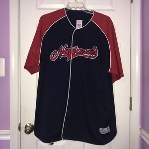 Men’s Nationals Baseball Button Up Jersey